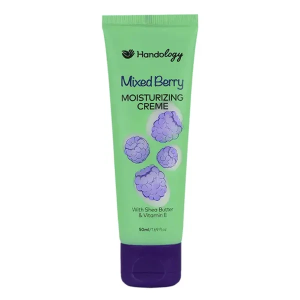 کرم مرطوب کننده دست و صورت هندولوژی مدل Mixed Berry مناسب برای انواع پوست حجم 50 میلی‌لیتر