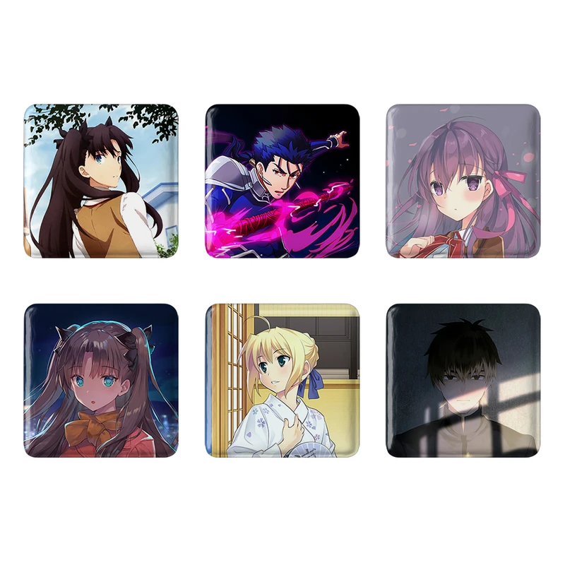 مگنت خندالو طرح انیمه فیت استی نایت Fate Stay Night کد 1401B مجموعه 6 عددی