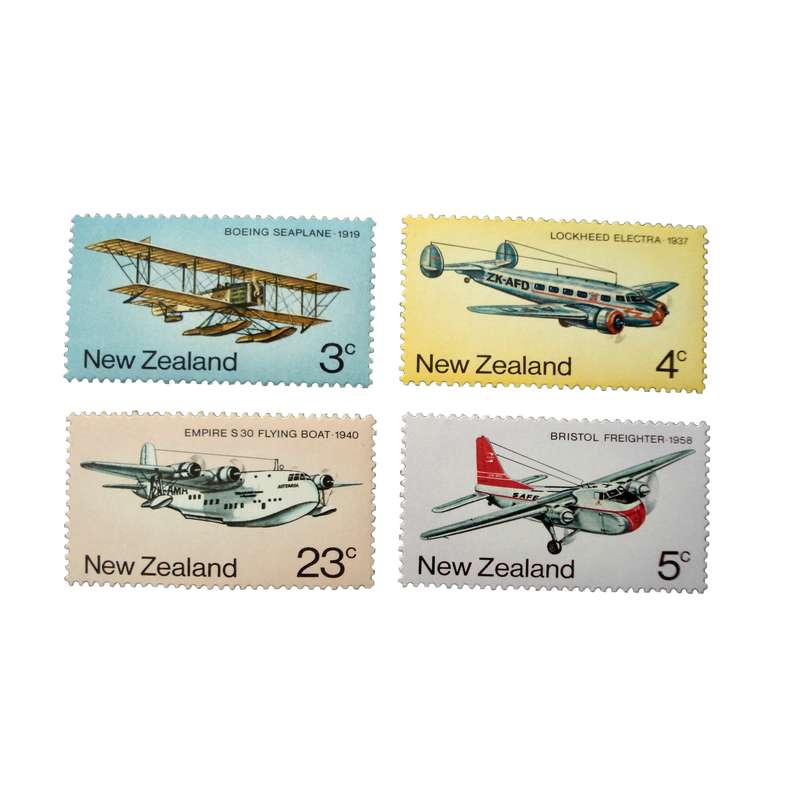 تمبر یادگاری مدل هواپیما کد DS2079 مجموعه 4 عددی