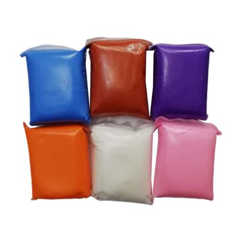 خمیر مجسمه سازی مدل cold-clay بسته 6 عددی 