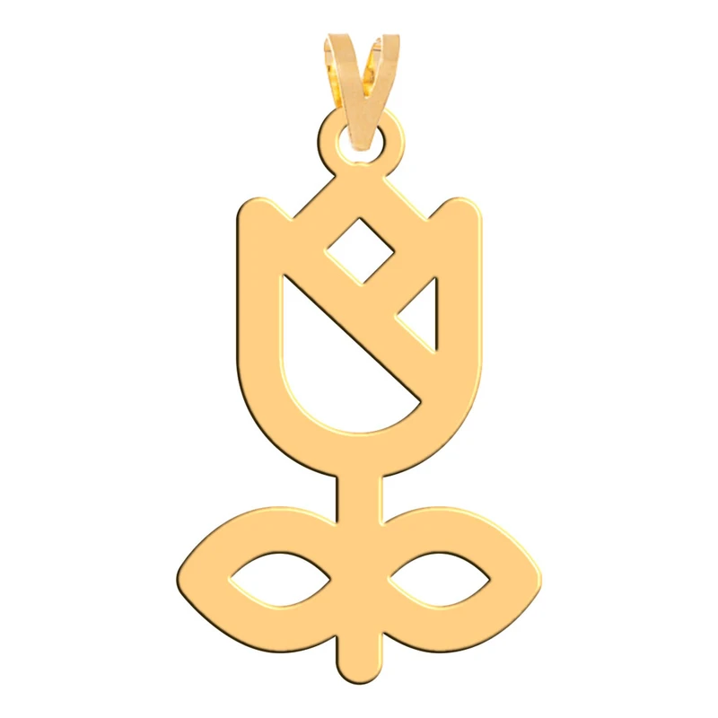 آویز گردنبند طلا 18 عیار زنانه فرشته مدل گل WNL-000252