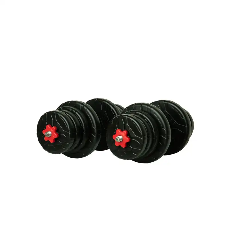 دمبل رادیس فیت مدل Gray Handle 12-Mix1 وزن 12 کیلوگرم بسته دو عددی