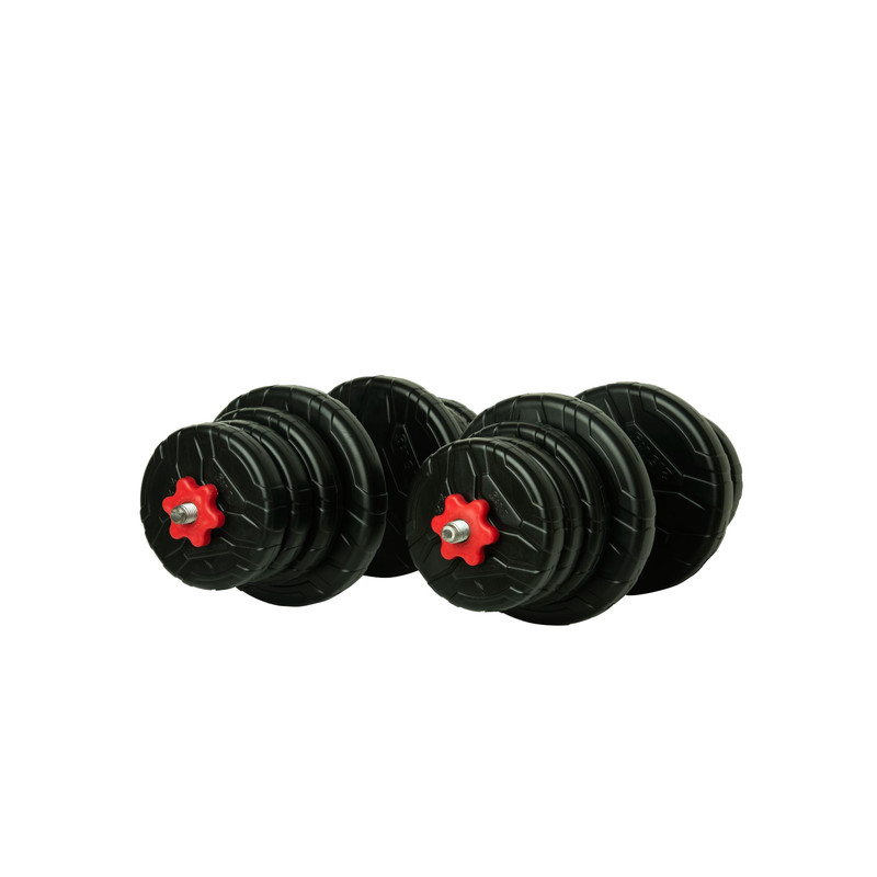 دمبل رادیس فیت مدل Gray Handle 12-Mix1 وزن 12 کیلوگرم بسته دو عددی