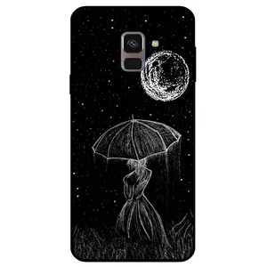 Megafone Girl and Moon 1369 Cover For Samsung Galaxy J6 2018