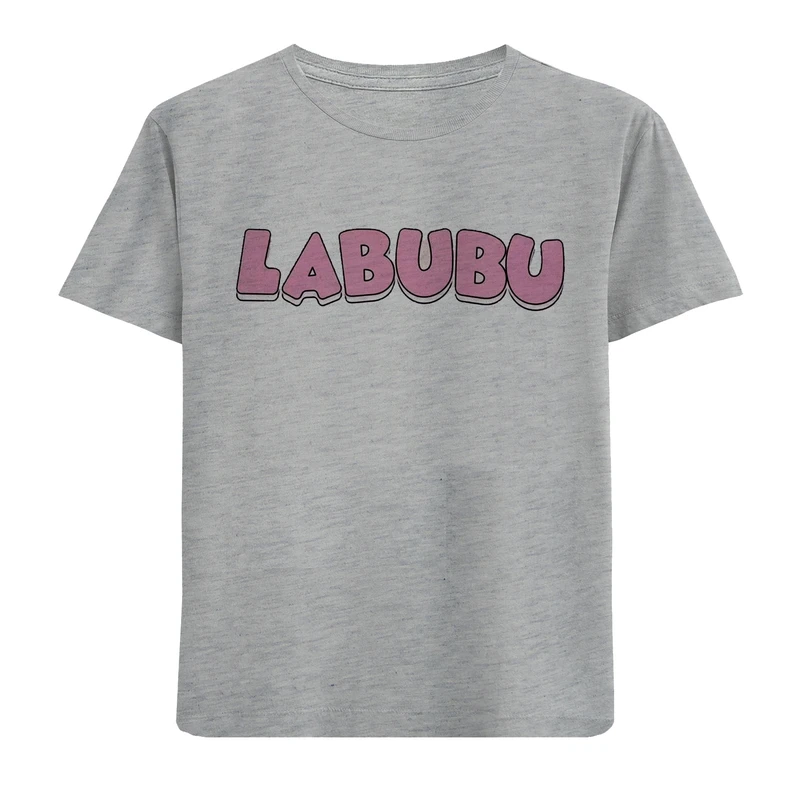 تی‌شرت آستین کوتاه دخترانه مدل N80 LABUBU
