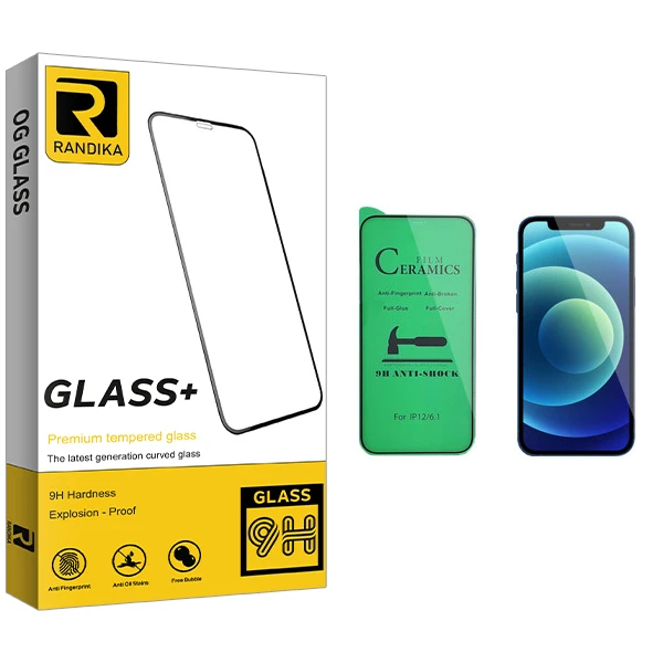 محافظ صفحه نمایش سرامیکی راندیکا مدل GLD مناسب برای گوشی موبایل اپل iPhone 12 Pro