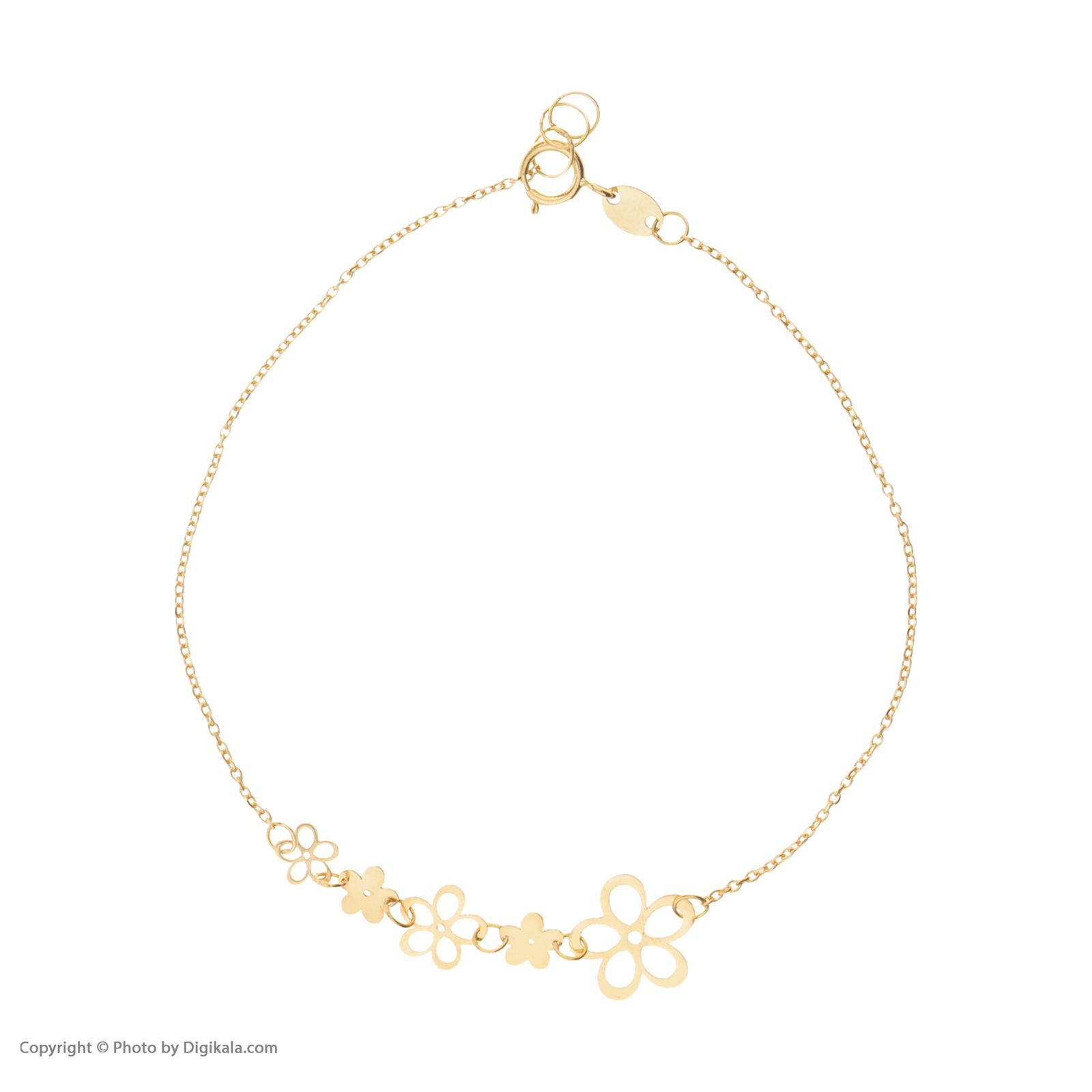 دستبند طلا زنانه مایا ماهک مدل MB1117 طرح شکوفه سیب -  - 2
