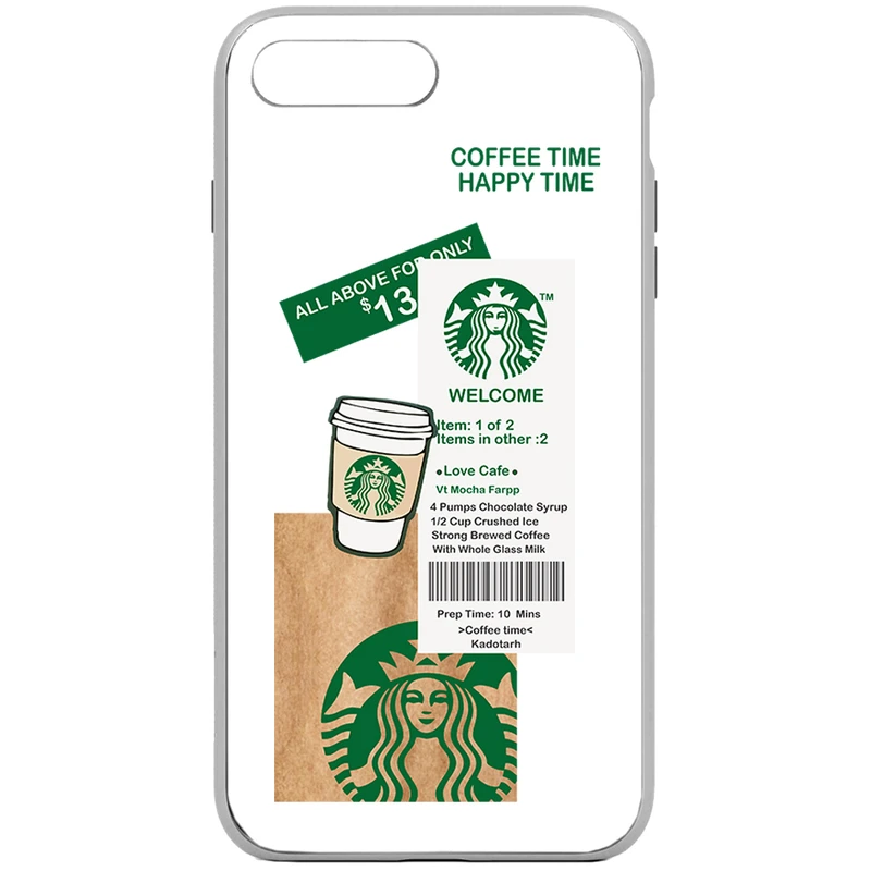 کاور طرح Starbucks مناسب برای گوشی موبایل اپل iPhone 7 Plus / 8 Plus 