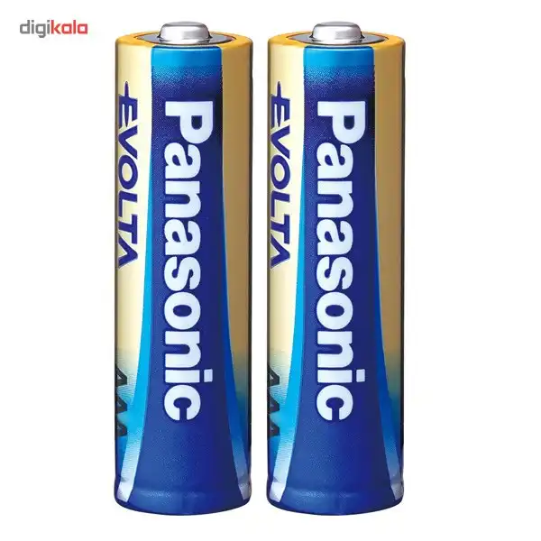 باتری نیم قلمی پاناسونیک مدل High-Tech Alkaline Evolta بسته 2 عددی
