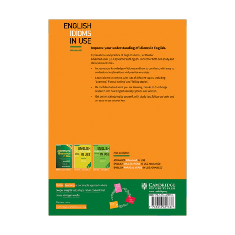 کتاب English Idioms In Use 2nd اثر Michael McCarthy and Felicity ODell انتشارات کمبریج 2جلدی