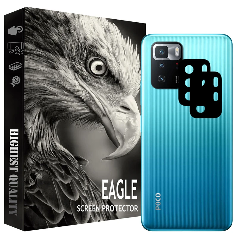 محافظ لنز دوربین ایگل مدل EGL-02 مناسب برای گوشی موبایل شیائومی POCO X3 GT 5G بسته دو عددی