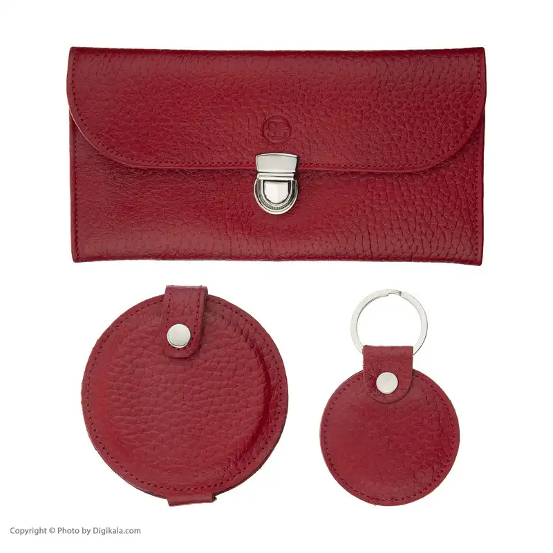 ست هدیه زنانه چرم سون مدل S003 فلوتر