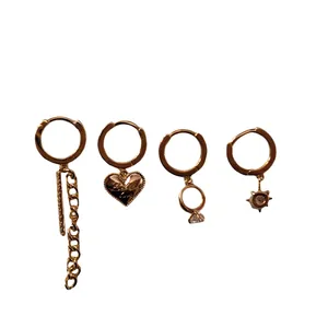 گوشواره زنانه مدل 047 مجموعه 4 عددی