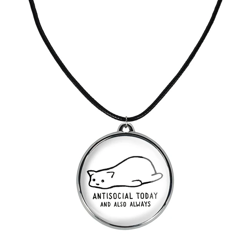 گردنبند خندالو مدل گربه اجتماع گریز کد 2932729328