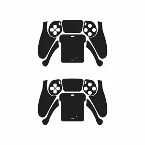 MAHOOT Matte-Black Sticker for PS5 Controller Pack of 2