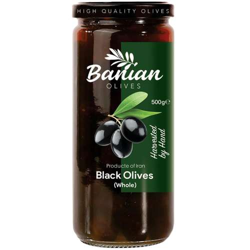 زیتون سیاه با هسته بانیان - 500 گرم