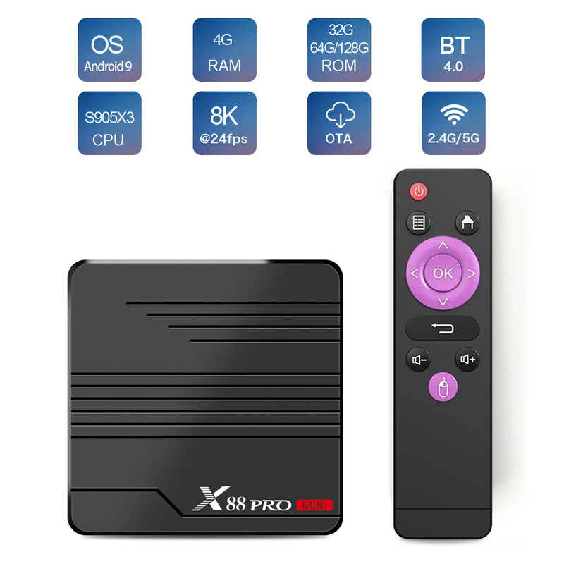 اندروید باکس مدل X88 pro mini