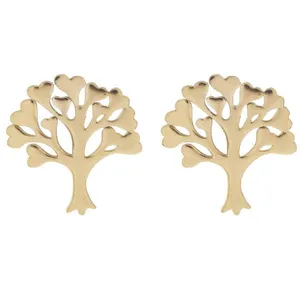 گوشواره طلا 18 عیار زنانه کانیار گالری کد GOA116