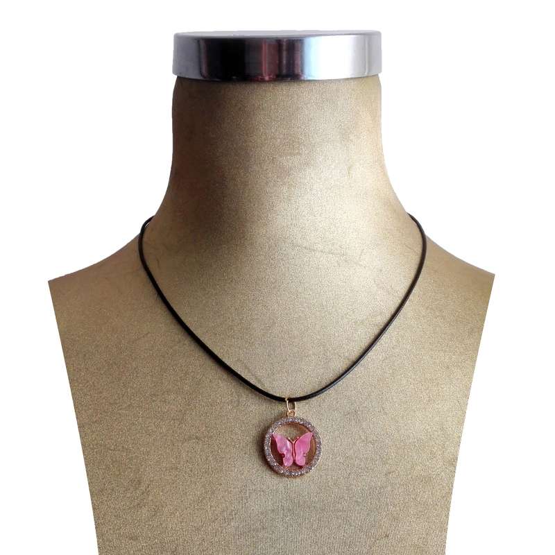 گردنبند دخترانه مدل پروانه کد 201