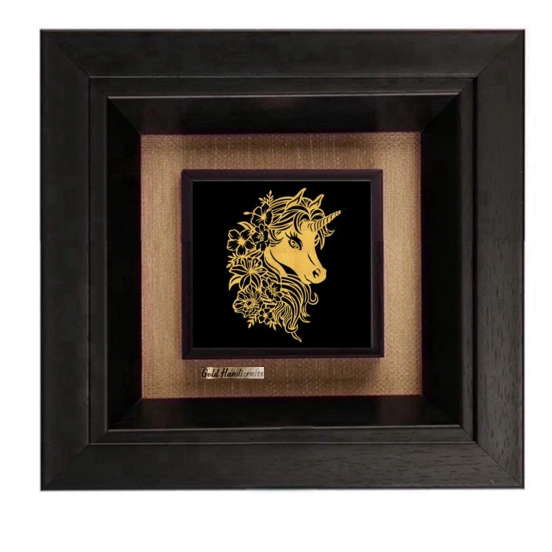 تابلو طلاکوب زرکات طرح تک‌شاخ مدل F323