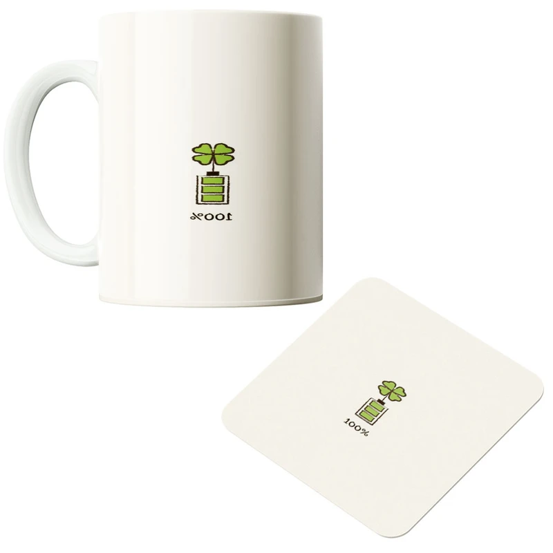 ماگ پاد آفرین مدل شارژ کد 382 به همراه زیر لیوانی 