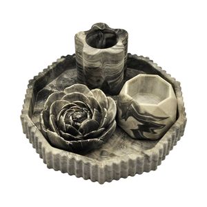 نقد و بررسی ست ۴ تکه جاشمعی و جاعودی بتنی کد 77 توسط خریداران