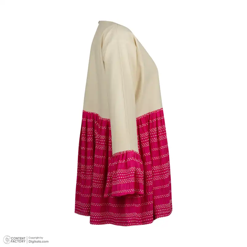مانتو زنانه اطلس مدل کوک دوزی چین دار