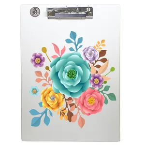 تخته شاسی طه چوب  مدل Colored flowers03 سایز A4