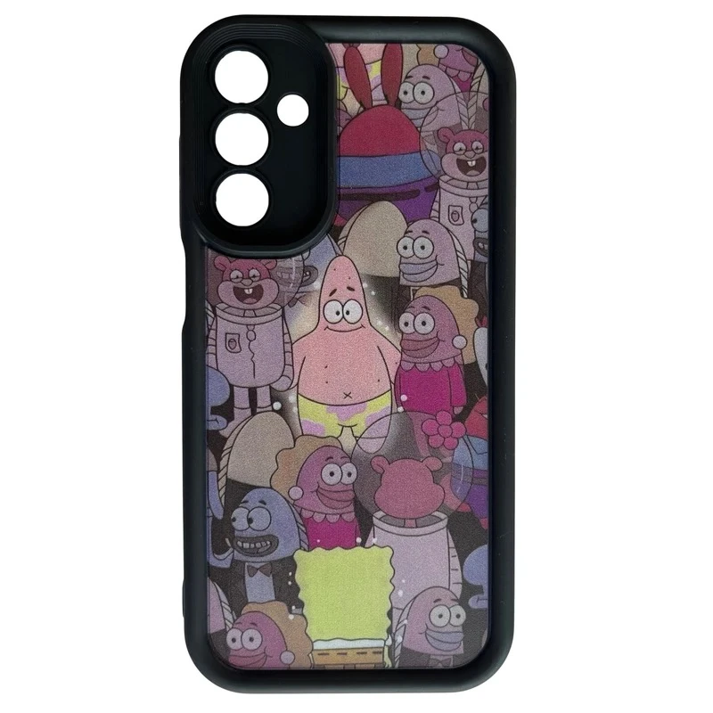 کاور مدل سولید طرح پاتریک و باب اسفنجی مناسب برای گوشی موبایل سامسونگ Galaxy A31