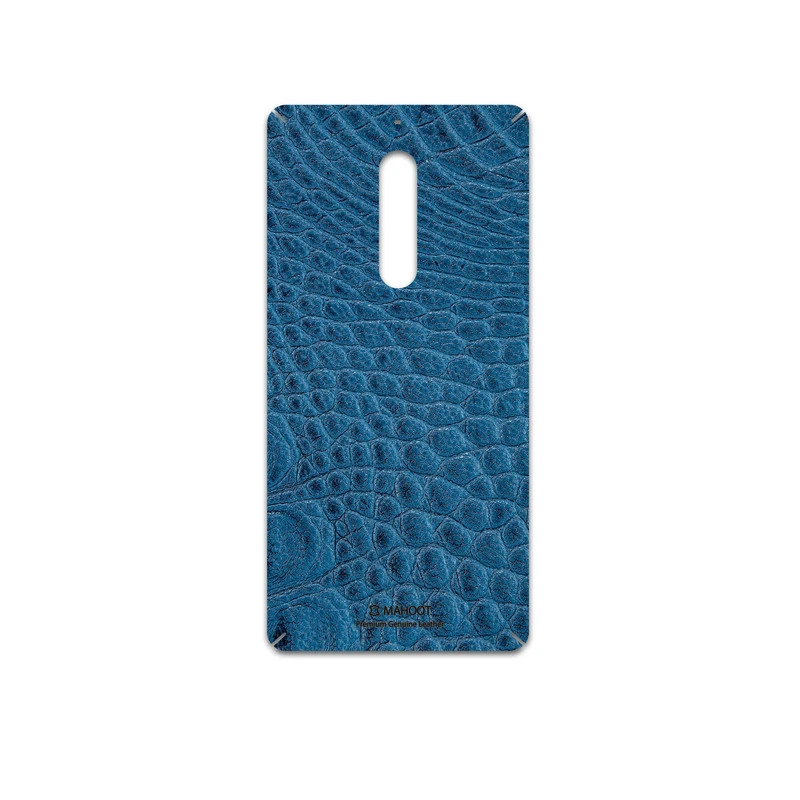 برچسب پوششی ماهوت مدل Blue-Crocodile-Leather مناسب برای گوشی موبایل نوکیا 5