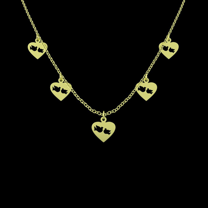 گردنبند طلا 18 عیار زنانه مدوپد مدل پرنده و قلب کد RNA11718 گردنبند طلا 18 عیار زنانه مدوپد مدل پرنده و قلب کد RNA11718