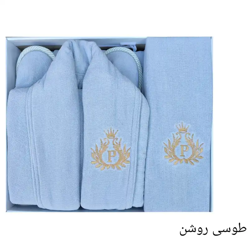 سرویس حوله پالتویی 3 تکه طرح ایپک سایز 125