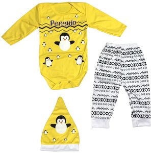 نقد و بررسی ست سه تکه لباس نوزادی مدل پنگوین کد 2518 توسط خریداران