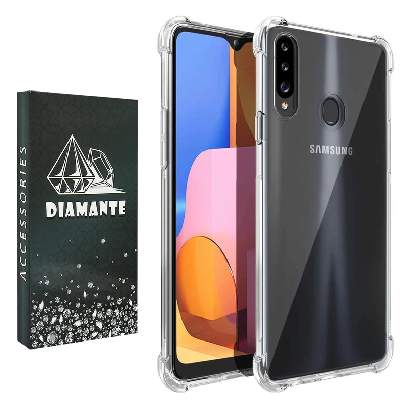 کاور دیامانته مدل Bianco Navy مناسب برای گوشی موبایل سامسونگ Galaxy A20S
