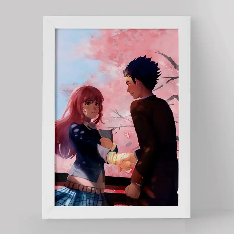 تابلو خندالو مدل شوکو نیشیمیا و شویا ایشیدا انیمه سایلنت ویس کد 15823