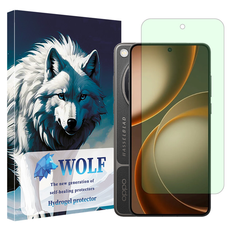 محافظ صفحه نمایش آنتی گرین ولف مدل هیدروژلی مناسب برای گوشی موبایل اوپو Find X9 Ultra