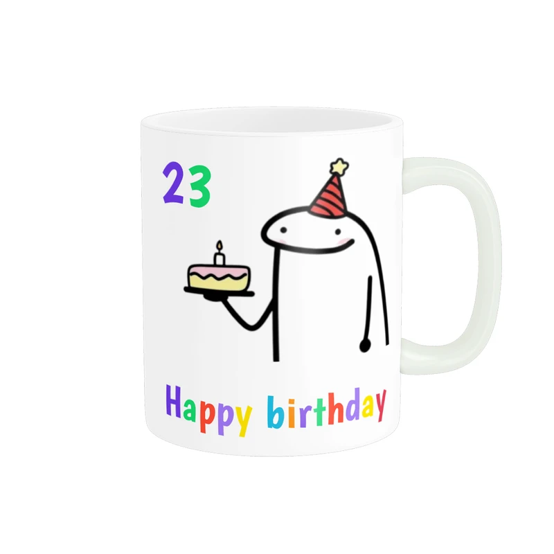 ماگ ناریکو طرح تولدت مبارک مدل عدد 23 کد a097