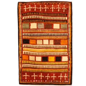 گبه دستبافت یک و نیم متری کد 96050