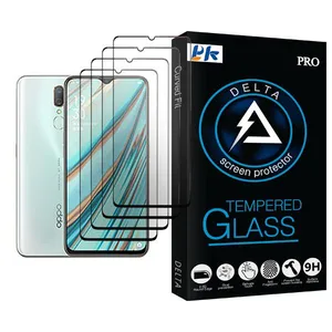 PK Delta Glass MIX004 Screen Protector For Oppo A9x Pack Of 4