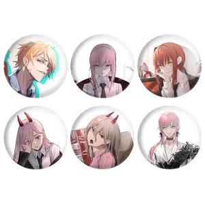 مگنت خندالو طرح انیمه مرد اره ای Chainsaw Man کد 1364B مجموعه 6 عددی