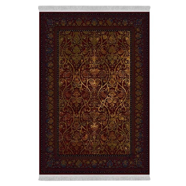 فرش پارچه‌ای دفه مدل فرشینه طرح مدرن کد 417