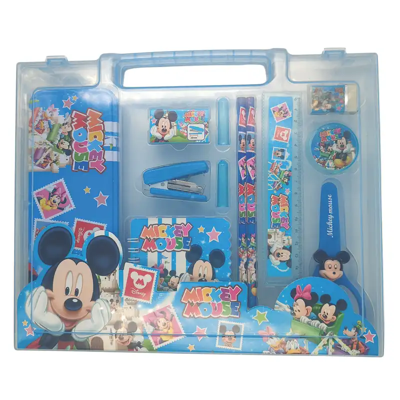 بسته لوازم التحریر مدل کیفی طرح میکی موس مجموعه 12 عددی