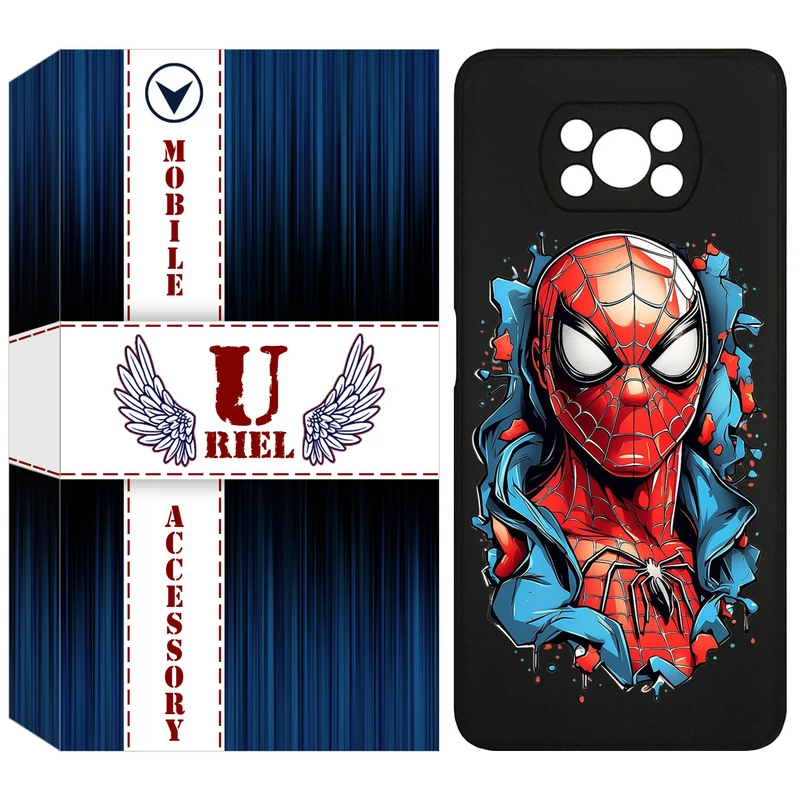 کاور یوریل مدل KSH کد 34 طرح اسپایدرمن مناسب برای گوشی موبایل شیائومی Poco X3 / Poco X3 Pro