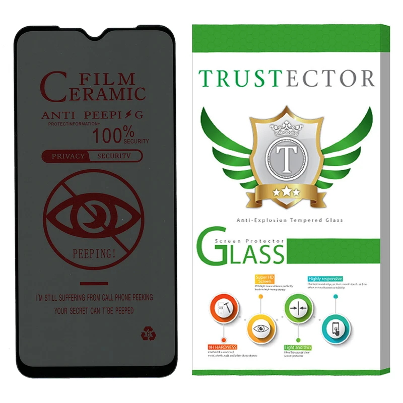محافظ صفحه نمایش سرامیکی حریم شخصی تراستکتور مدل PRCTA مناسب برای گوشی موبایل سامسونگ Galaxy A32 5G