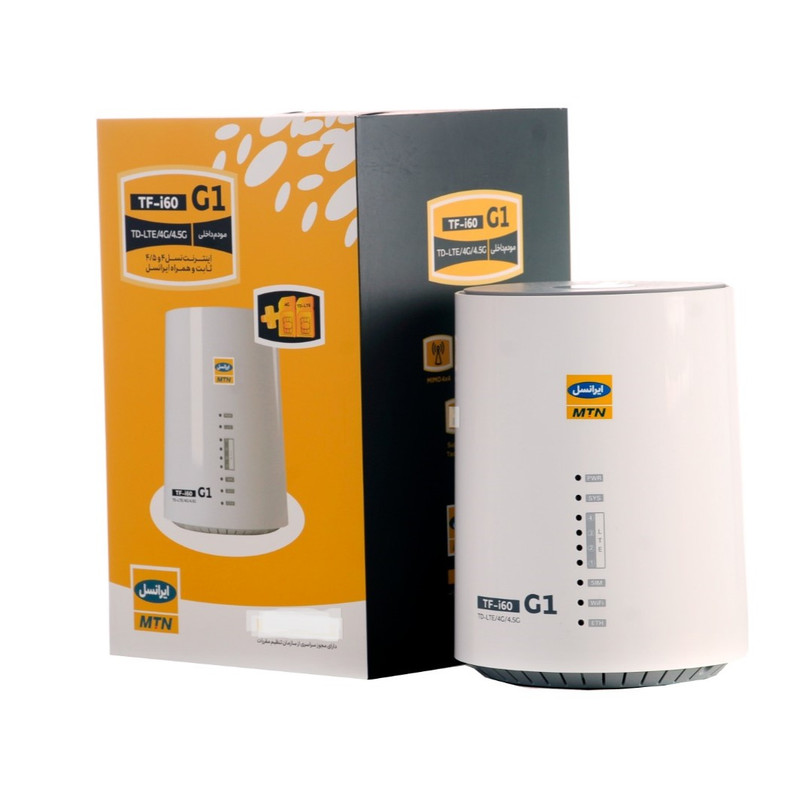 مودم 4G/TD-LTE ایرانسل مدل TF-i60 S1 به همراه سیمکارت و 1500 گیگابایت اینترنت یکساله