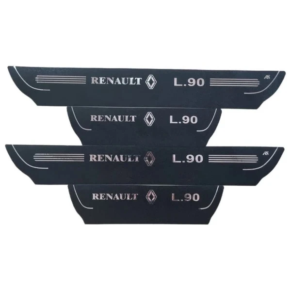 برچسب پارکابی خودرو استیک طرح چرم کد M385 مناسب برای L90 مجموعه 4 عددی