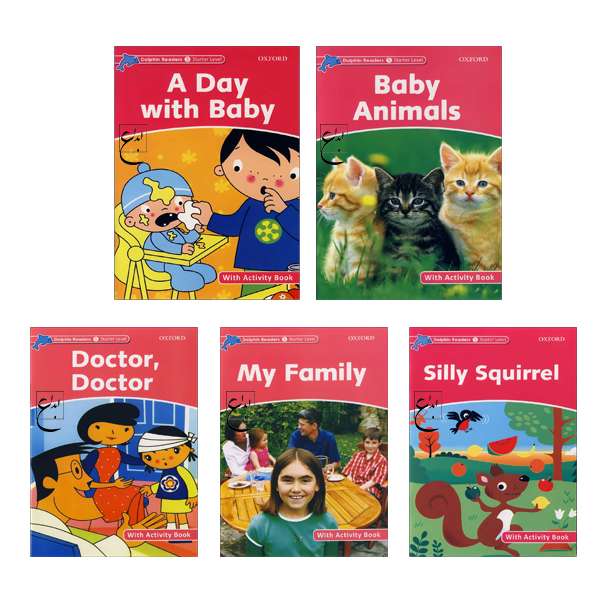 کتاب Dolphin Readers starter اثر جمعی از نویسندگان انتشارات ابداع 5 جلدی