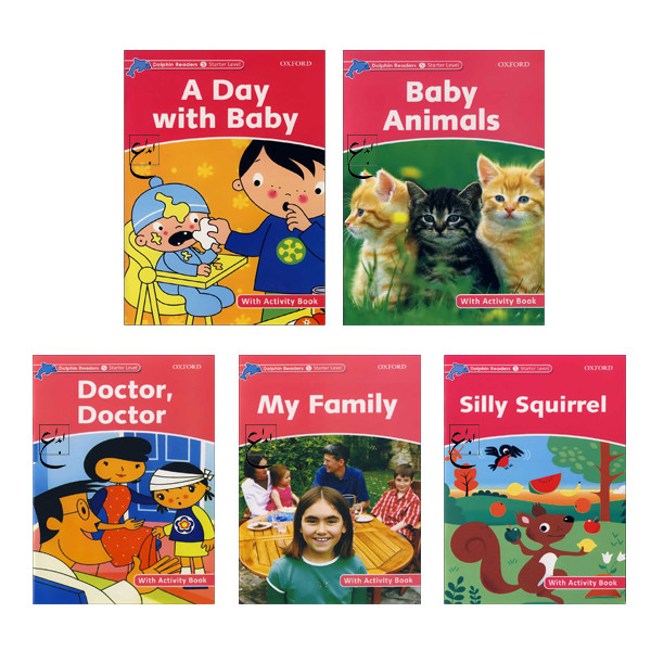 کتاب Dolphin Readers starter اثر جمعی از نویسندگان انتشارات ابداع 5 جلدی