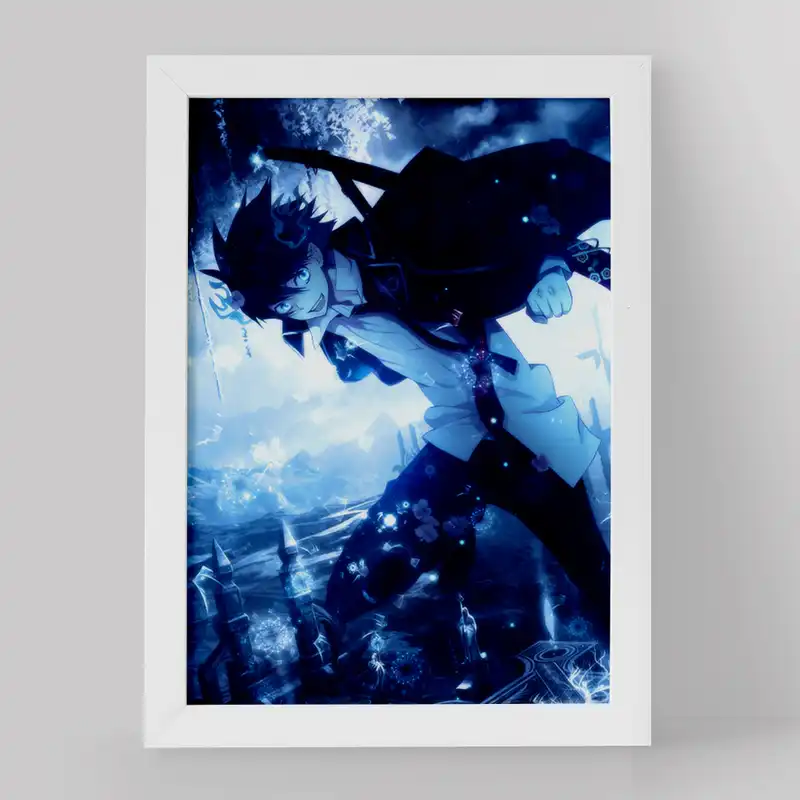 تابلو خندالو مدل رین انیمه جنگیر آبی کد 16375