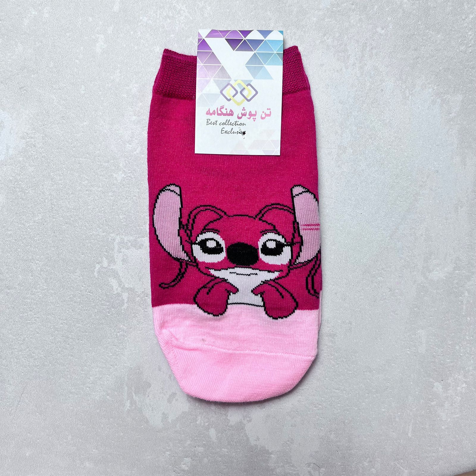 جوراب زنانه تن پوش هنگامه مدل لیلو و استیچ بسته 2 عددی -  - 6